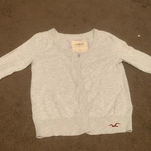 Grey Hollister Sweater Size Small